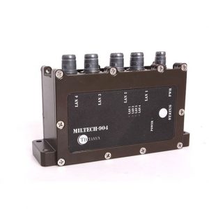 MILTECH 904 - COMPACT MILITARY GIGABIT ETHERNET MANAGED SWITCH - 4 PORT
