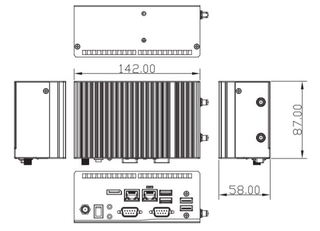 AES100-7300U/3965U Fanless System 4 AES100-7300U/3965U Fanless System