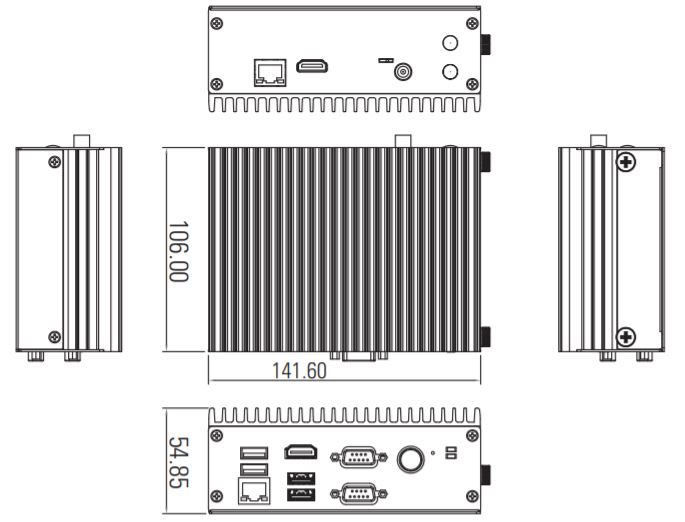 AES560-512-3965U / 7100U / 7300U Fanless System 4 AES560-512-3965U / 7100U / 7300U Fanless System