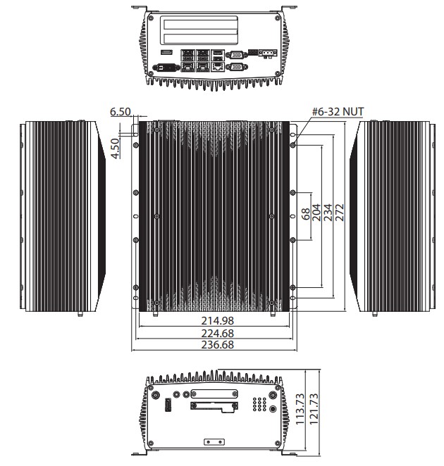 NES-3800E2/P2/P2E Fanless System 3 NES-3800E2/P2/P2E Fanless System