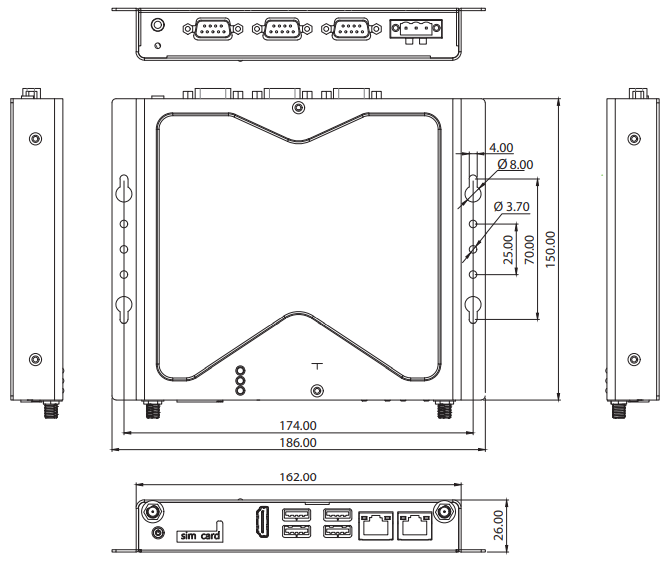 NES-505 Fanless System 4 NES-505 Fanless System