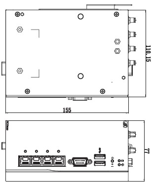 AES320-83C series Fanless System 5 AES320-83C series Fanless System