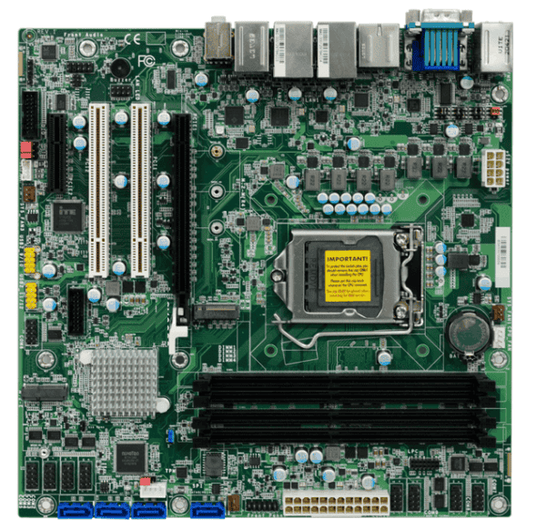 ICOM1207 – 1U Short Depth Rackmount Computer 5 MBU4199 motherboard