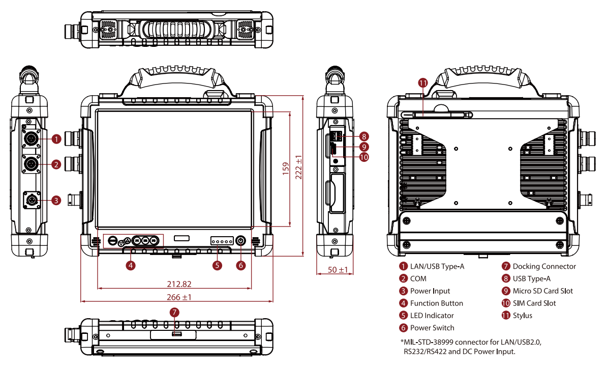 TBL104P8M Rugged Tablet 4 TBL104P8M Rugged Tablet