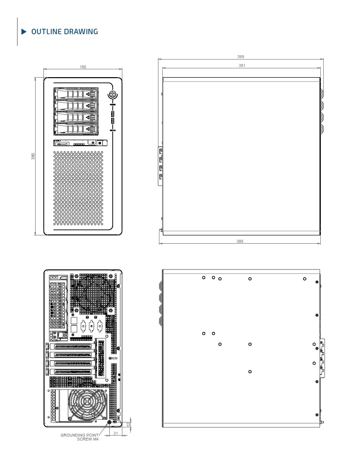 KWS 3000-CML - Industrial Workstation 7 industrial workstation mechanical drawing