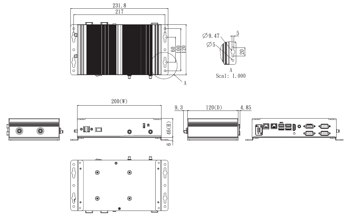 AES626A Fanless System 4 fanless system diagram