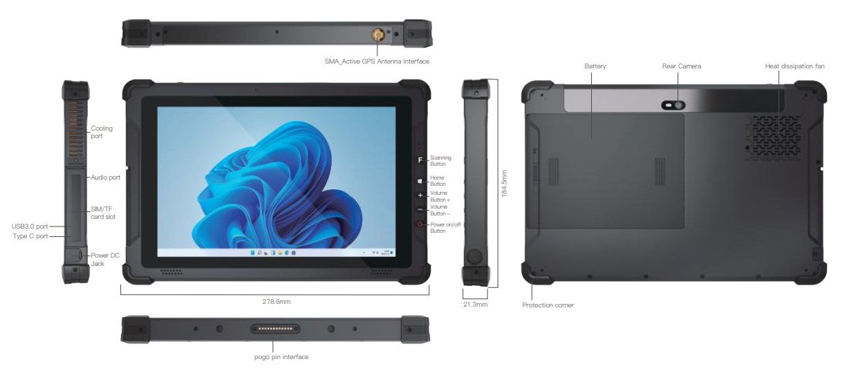 TBL1012W Rugged Tablet 3 TBL1012W Rugged Tablet